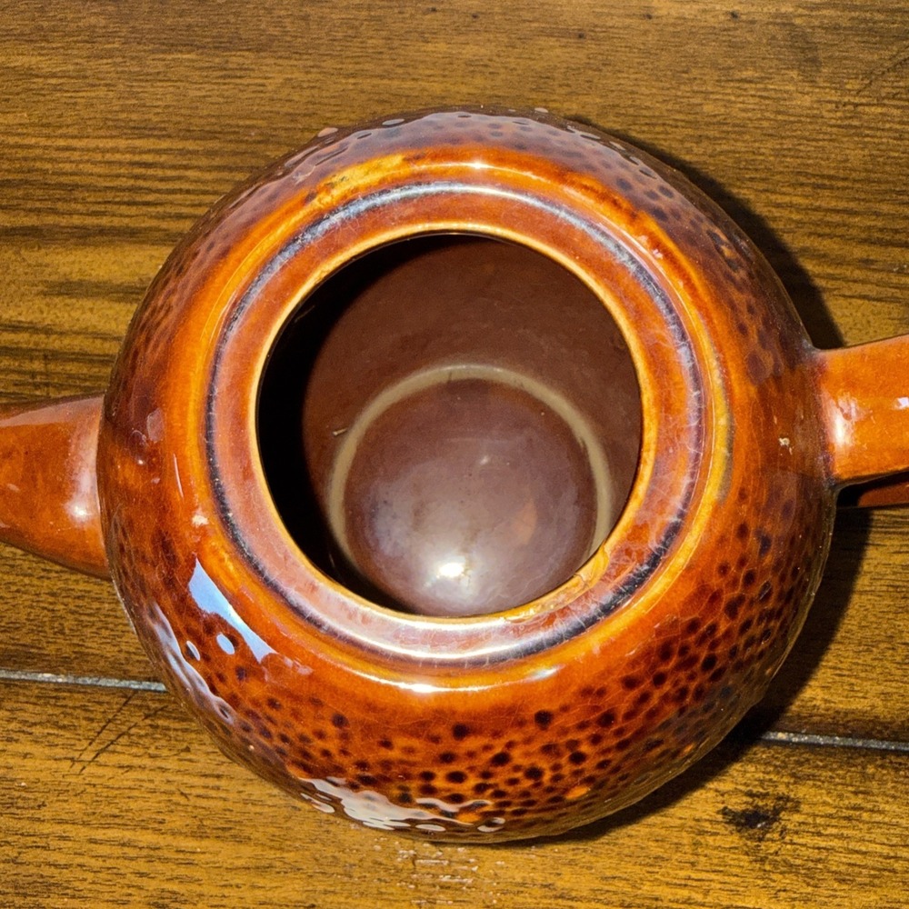 Vintage Price & Kensington Christmas Pudding Teapot Textured White Icing 1960's - Picture 3 of 8